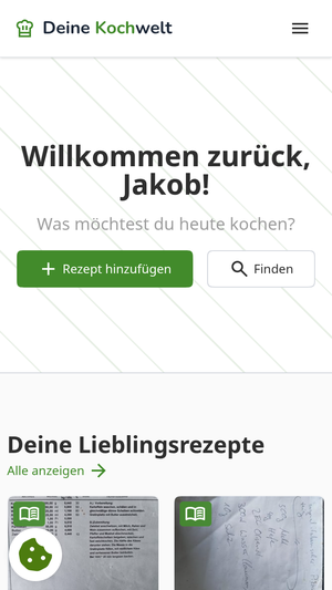 Startseite der DKW-App